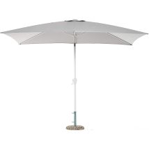 Mygarden - Ombrellone Palm Beach Bianco 3x2 Mt Giardino Balcone Campeggio Spiaggia