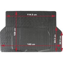 Dino - 130026 Kofferraummatte Passend Für Modell (auto) Universal (l X B) 108 Cm X 140 Cm Schwarz