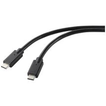 Renkforce - Usb-ladekabel Usb 2.0 Usb-c Stecker, Usb-c Stecker 2.00 M Schwarz Tpe-mantel Rf-5251922