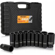 Smart Ensemble Pro Juego De Vasos De Impacto Negro 16 Piezas