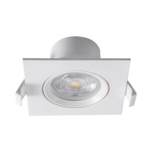 Braytron - Einbauleuchte Schwenkbar Spot Led 7w 670 Lumen Sqr Ø70mm Ip20 Downlight 3000k-6500k Eckig Weiß