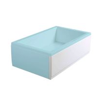 Polysan - Deep Plain - Pannello Frontale 100, Destro, 100x36 Mm, Bianco 83631