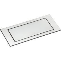 Evoline Backflip Steckdose - Versenkbare Steckdose 2 Fach Mit Usb-c Charger, Kunststoff / Glas Weiß Matt