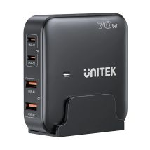 Unitek P1228abk01-eu Cargador De Dispositivo Móvil Universal Negro Corriente Alterna Carga Rápida Interior