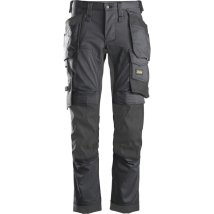 Stretch-Arbeitshose 6241 – stahlgrau – Größe 58 – CORDURA-Stretch – ergonomischer Beinschnitt – Holstertaschen