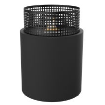 Caminetto Braciere Mossel Bay Nero Outdoor Ricaricabile Con Liquido Tenderfuel