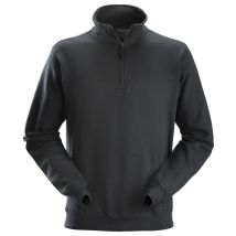 Sudadera media cremallera negra talla L – Snickers Workwear