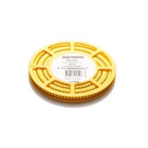 Partex Pa-20004sv40.9 – 250 X Marqueurs De Cébles Pa 2/4 – Buchstabe „9“ – Durchmesser 4–10 Mm – Gelb