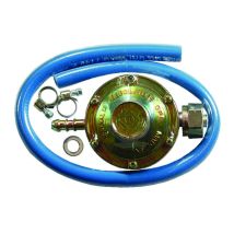 Kit regolatore gas bassa pressione taratura fissa – 50 cm tubo – 2 fascette incluse – Peraga