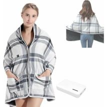Lucky-88 - Usb Heating Blanket Wrap Heating Pad Heating Cloak For Women,heated Portable Shawl,wireless Heating Blanket Shawl,electric Neck And 