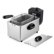 Spector Deep Fat Fryer 3l Chip Pan Basket Stainless Steel Adjustable Temp 2000w