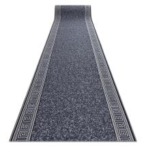 Passatoia Gommata Grek Greco, Antiscivolo Grigio 80cm Grey 80x260 Cm