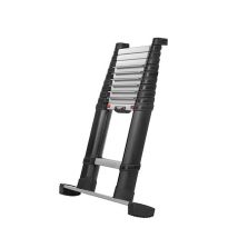 Teleskopleiter 3.50m Mit Stabilisatorstange - Breite Stufen - 11 Stufen 80 Mm - Maximale Arbeitshöhe 4.30m - Tel-72235barr