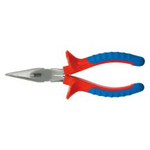 Pinza A Becchi Semi Tondi Piegati Con Manico Rivestito In Pvc -160 Mm