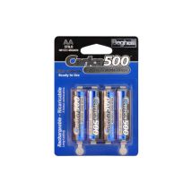 10 Baterías Recargables BEGHELLI Estilo AA 1500mAh Blíster de 4 Piezas