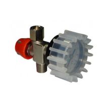 Luftströmungsregler mit Schauglas – Manometer 0-10 bar – 1/4" U – 138 g – WALCOM