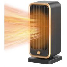 Enowelir Chauffage Ptc Céramique 500w Portable Silencieux À Chauffage Rapide Avec Sécurité Anti-bascule Et Surchauffe