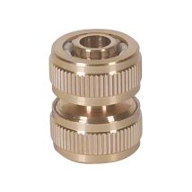 Empalme de Riego 3/4' en Latón – Conector para Mangueras – Accesorio de Jardín