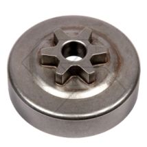 Kettenrad für Kettensäge PAULAN MICRO – 8 Zähne – Innenglocke 64,5 mm – Bohrung 10 mm – Gesamthöhe 26 mm