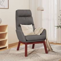 Nova – Relaxsessel Hellgrau – 70 x 77 x 98 cm – 100 % Polyester, Metall, massives Kautschukholz – Sitzhöhe 38 cm