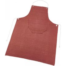 Grembiule da cucina rosso/marrone – 100% cotone – 80 x 100 cm – CRAFTLAND