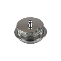 CFADDA – Formagiera de acero inoxidable 18/10 con tapa de vidrio – Capacidad 200 g – Accesorio de cocina