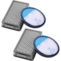 Dolaso – Pack De 4 Filtres Hepa Et Mousse Pour Aspirateurs Rowenta Zr005901 – Réduction Des Allergènes – Dimensions 14.2 X 8.6 Cm Et 14 Cm