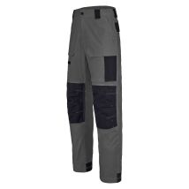 Lafont Arbeitshose Stretch Grau Schwarz 46 Formschöne Gürtel Reißverschluss-Fly Knie-Taschen aus Oxford 900D