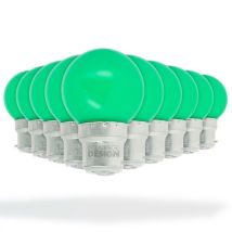 Eclairage Design - Lotto Di 10 Lampadine A Led Verdi Da 1 Watt (equivalenti A 10 Watt) Garland Guinguette