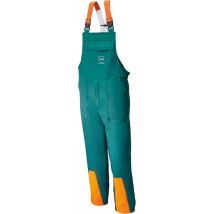 Watex – Pantaloni di protezione forestale design C classe 1 – 68% poliestere, 32% cotone, verde-arancio