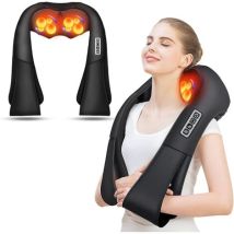 Masajeador Cervical, Masajeador De Espalda Y Cuello Con Calor, Masajeador Eléctrico Shiatsu Para Cuello, Cuello Y Hombros, Regalos Para Mamá, Papá, 