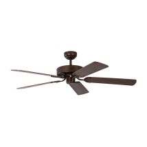 Pepeo – Ceiling Fan Potkuri – Aged Bronze & Mahogany – 132 cm Diameter – 3 Speeds – 220-240 V – 49 dB(A) Noise Level