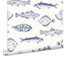 Graham&brown - Joules Vliestapete Name The Plaice Coast Blue 10mx52cm