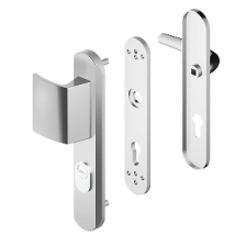 Blindomax - Gepanzertes Sicherheitspaket Türdrücker + Pförtner Disec Clé I - Silber - A0p55d1f F6