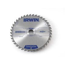 Irwin - General Purpose Table & Mitre Saw Blade 250 X 30mm X 40t Atb Irw1897211