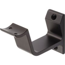 Supporto Corrimano 3552 Alluminio, Anodizzato Nero, Supporto Curvo Hermeta