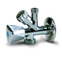 Anzapack - 852078w - Chiave A Squadra, Rubinetto Per Lavatrice 1/2' X 3/4' X 3/8'