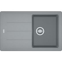 Franke Basis - Fregadero De Fragranite Bfg 611-78, 78x50 Cm, Piedra Gris 114.0285.186