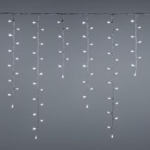 Cascata Effetto Nevicata Luci A Led Per Esterno Decorazione Natalizie H 80 X 360 Cm -bianco Freddo