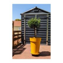 Riss - Vaso Da Fiori Riviera Soleilla - Plastica - Altezza 53 Cm - Giallo