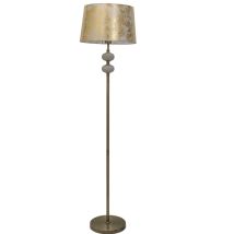 Pie De Salón Cuero Bolas Mosaico Ámbar Pantalla Pan De Oro 1xe27