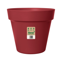 Florus Paris Flowerpot 40 Deep Red Vaso Rotondo