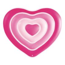 Aufblasbare Herz-Schwimmmatratze – 155 x 135 x 25 cm – PVC – Max. Belastung 100 kg – Ideal für Schwimmbäder, Strände oder Seen