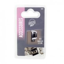 Le Crochet Francais - Set 6 Clip 6-9 Mm Per Sottobicchiere L.20 X L.15 Mm Le Crochet Français