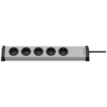 0200x00052301 Multipresa Con Interruttore Argento, Nero Schuko 1 Pz. - Ehmann