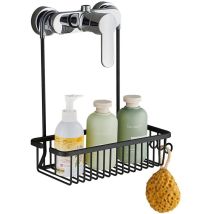 Etagere Douche A Suspendre,noir Etagere Douche Sans Percage,etagere Salle De Bain Pour Le Gel Douche Et Le Shampooing