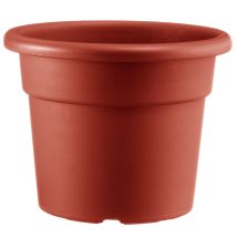 Macetero plástico terracotta 25x20 cm – Orificios de drenaje – Ideal para interiores y exteriores