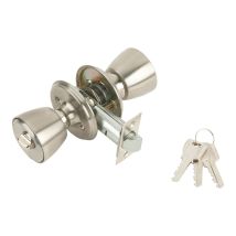 Cerradura Con Pomo Para Puerta De Entrada 501b-4-4-70 Mcm