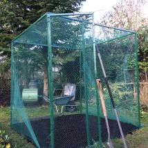Gardenskill - Walk In Fruit Cage With 7mm Butterfly Net (with Door) - 4m X 2m X 2m High