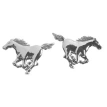 Emblema 3d Cromato - 2 Horses